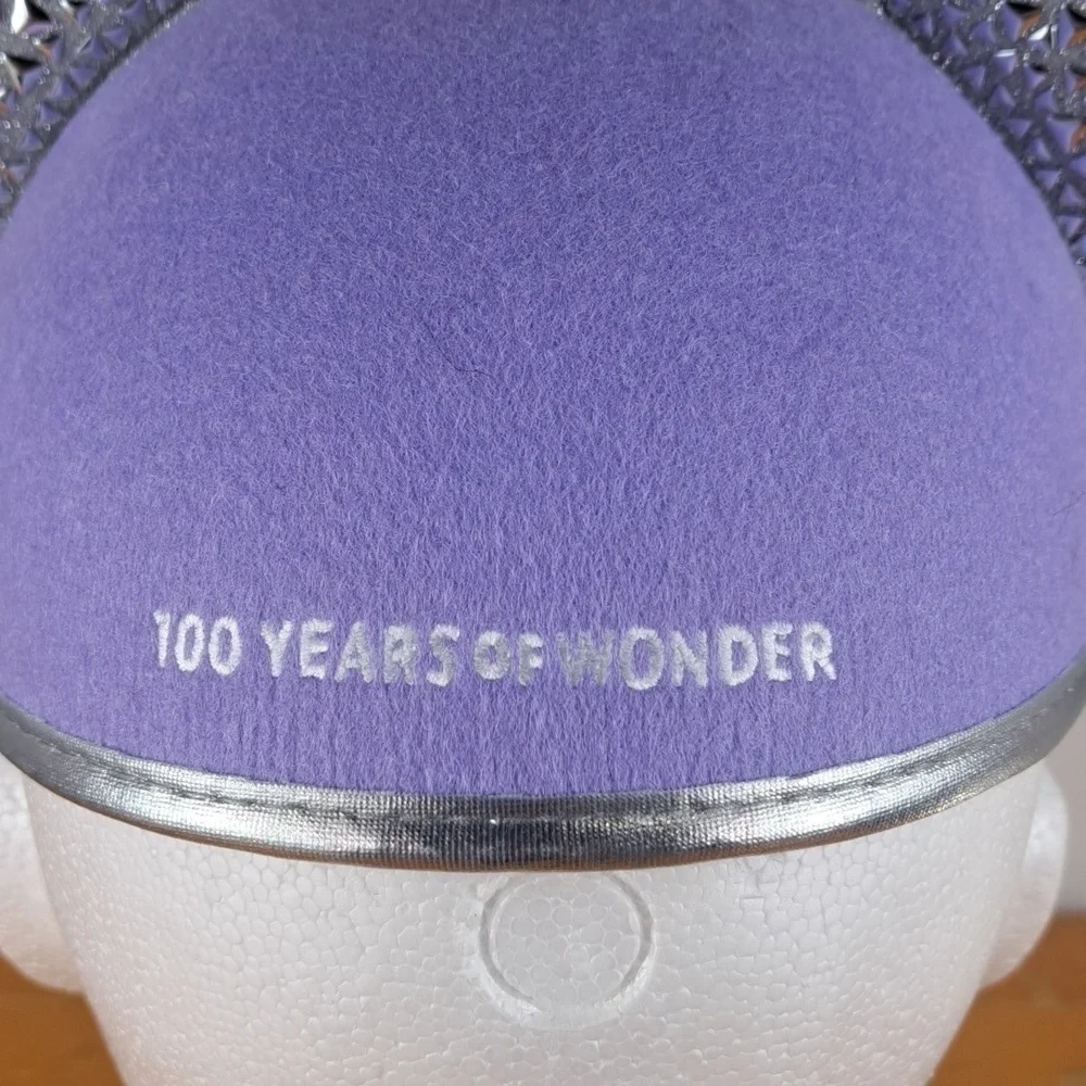 Disney Parks Disney embroidered 100 years of wonder purple Minnie Mouse ears hat